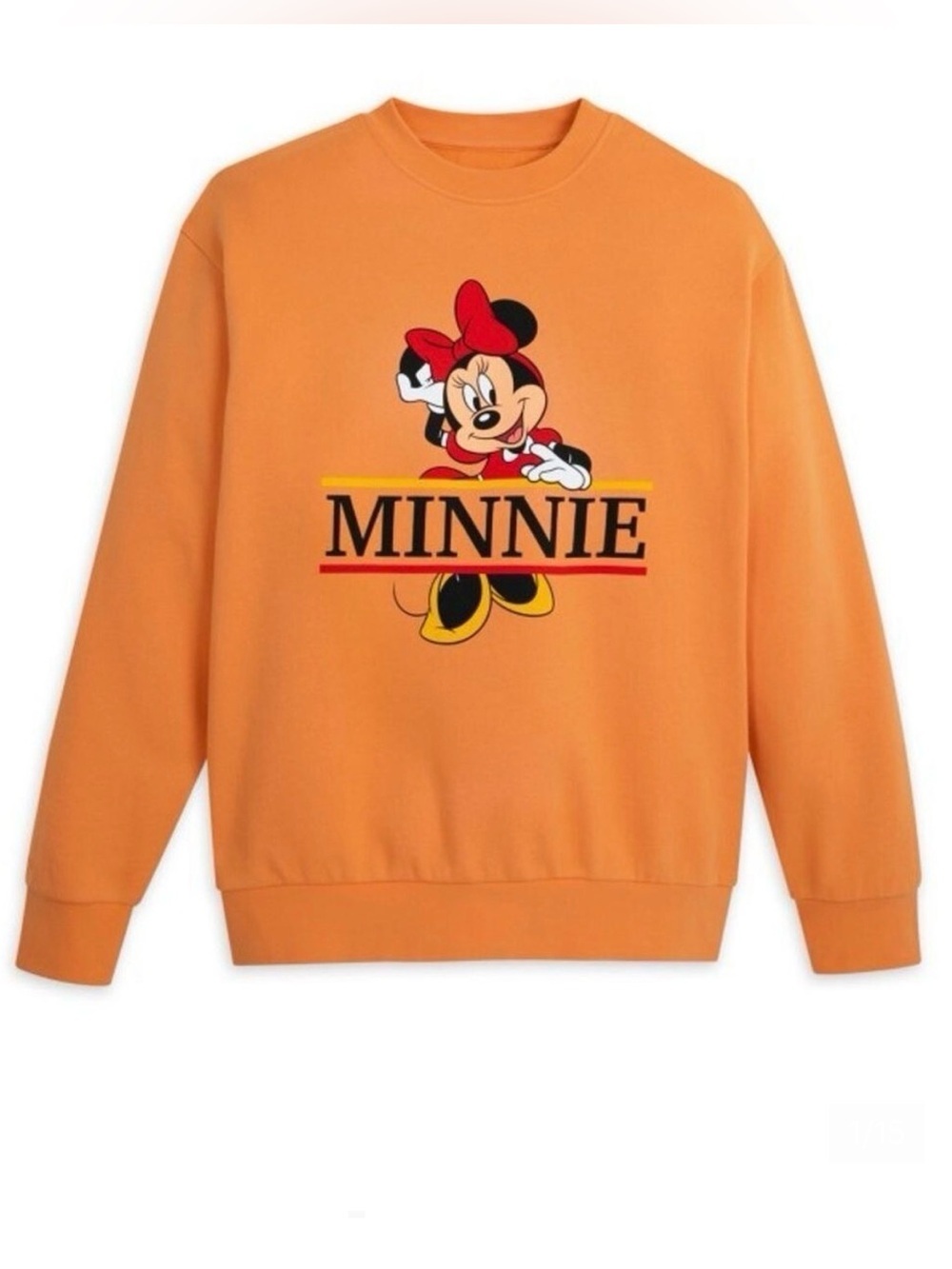 Disney Orange Minnie Mouse Pullover Sweatshirt - Size XL